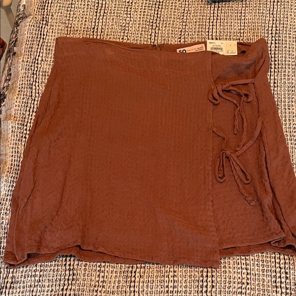 Super Cute and Soft Brown Wrap Skirt - Picture 1 of 5